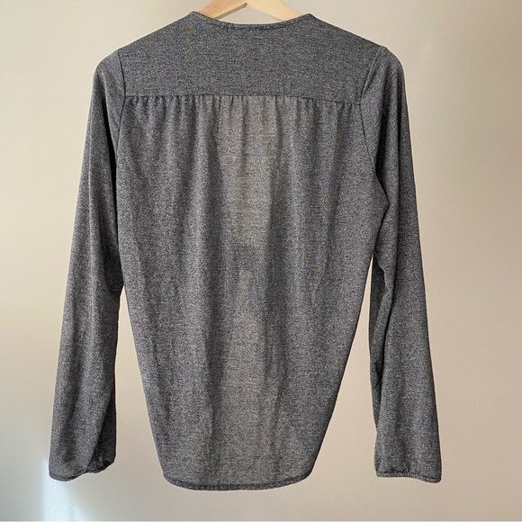 Jyork the Label Miami Florida Swim Silver Metallic Tie Front Top One Size OS - Picture 6 of 9